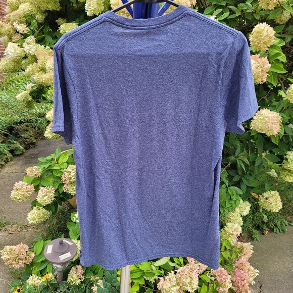 Netflix Squid Game Graphic T-shirt Masked Markers Hierarchy sz Med Heather Blue - Picture 2 of 8